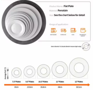 manufacturer custom logo ceramic dinnerware plate porcelain dishes tableware