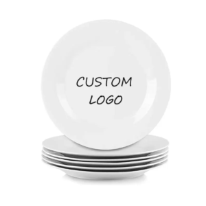 ceramic new bone china hotel plate dinnerware sets white catering plates wholesale dining hall set plates tableware custom logo (copy)