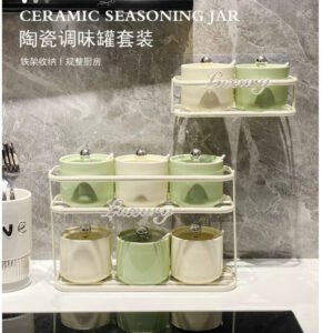 modern kitchen seasoning jar nordic colorful ceramic seasoning jar creative kitchen household seasonings jar