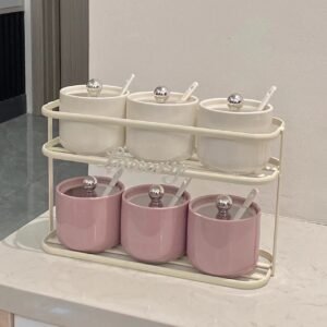 modern kitchen seasoning jar nordic colorful ceramic seasoning jar creative kitchen household seasonings jar