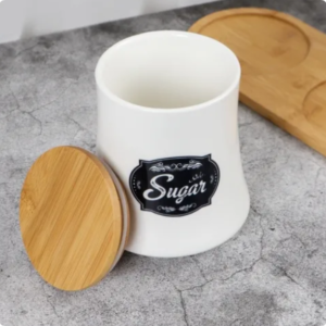 nordic ceramic candle jar creative ceramic jar with lid candy storage for home bathroom decor ceramic jar for storage