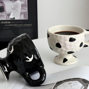 nordic ins 200ml handmade porcelain beige mini handmade porcelain tea mug reusable glazed ceramic coffee cup