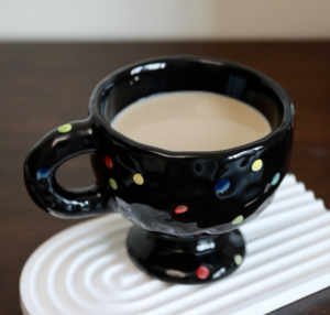 nordic ins 200ml handmade porcelain beige mini handmade porcelain tea mug reusable glazed ceramic coffee cup