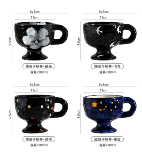nordic ins 200ml handmade porcelain beige mini handmade porcelain tea mug reusable glazed ceramic coffee cup