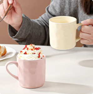 nordic ins 350ml glazed drinking ceramic couple gifts mug reusable porcelain coffee tea cup for breakfast