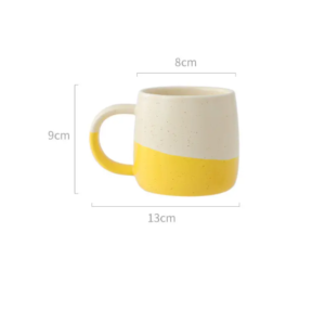 Nordic Ins 400ml Matte Glazed Stoneware Porcelain Milk  Handmade Reusable Ceramic Coffee Mug with Handle