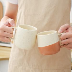 Nordic Ins 400ml Matte Glazed Stoneware Porcelain Milk  Handmade Reusable Ceramic Coffee Mug with Handle