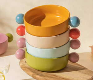 nordic style ceramic baking bowl binaural baking tray pans deep dish restaurant cooking tableware