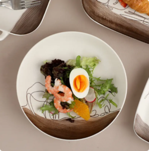 nordic style ceramic bowls and plates simple porcelain dinner sets wedding decoration table set dinnerware for dining room