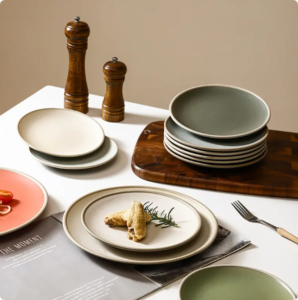 personalized new design simple salad fruit food cake ceramic dishes wedding party steak flower ceramic plates porcelain plate (copy)