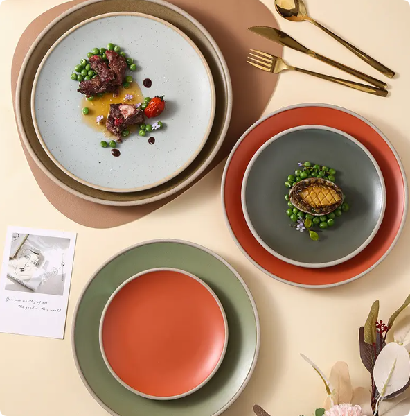 personalized new design simple salad fruit food cake ceramic dishes wedding party steak flower ceramic plates porcelain plate (copy)