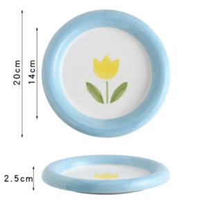 personalized new design simple salad fruit food cake ceramic dishes wedding party steak flower ceramic plates porcelain plate
