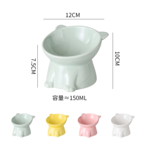 wholesale porcealin pet bowl set oem cat bowls logo ceramic dog bowl