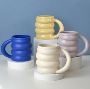 korea ins irregular 420ml chunky couple gifts cup handmade porcelain mug reusable ceramic coffee mug cup
