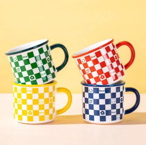 odm factory price small cute colorful round birthday wedding school souvenir gift ceramic coffee cup mug