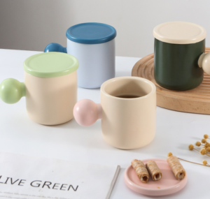 simple nordic ins style macarons matt ceramic cup office home milk coffee mug wedding advertisement promotional gift