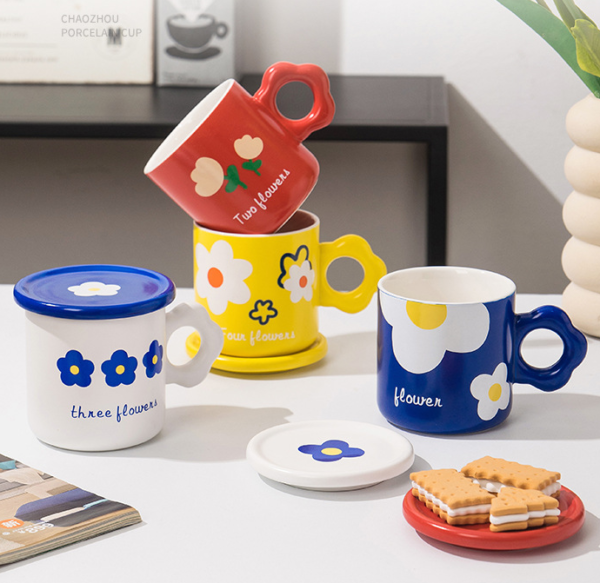 ceramic manufacturer gourd shape korean style porcelain gift mug (copy)