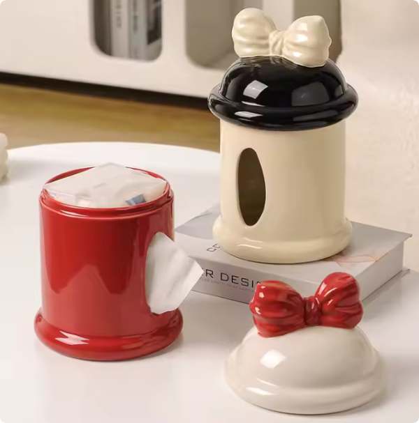 wholesale modern creative ceramic tissue box for storing napkins paper box for high end feel paper drawing box for home