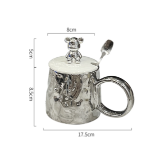 wholesale social media popular style violent bear light luxury style ceramic mugs