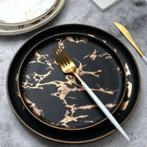 nordic style rustic wedding dinnerware restaurant vintage serving lunch entrees porcelain plate durable ceramic plates (copy)