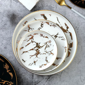 nordic style rustic wedding dinnerware restaurant vintage serving lunch entrees porcelain plate durable ceramic plates (copy)