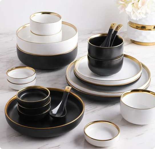 black and white ceramic tableware the new definition of elegance