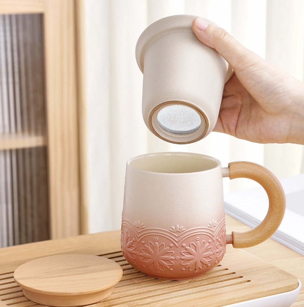 built in infuser mugs