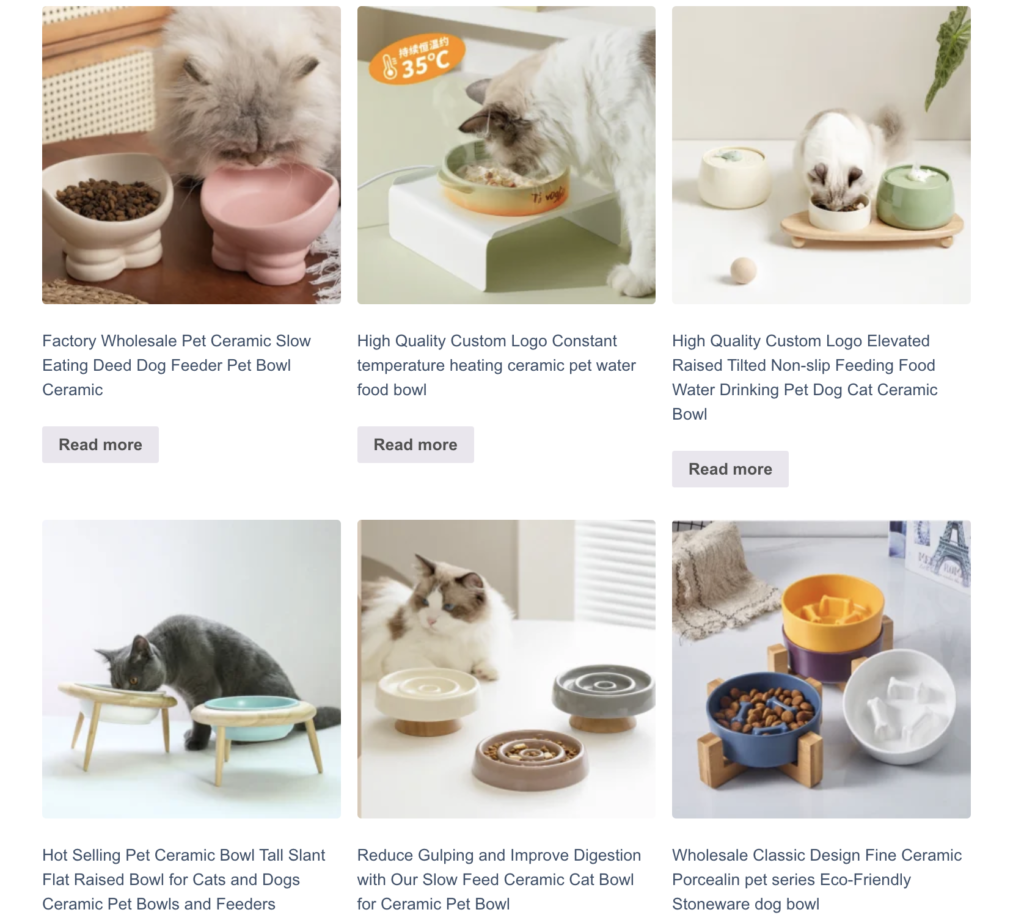 eka ceramic pet bowl