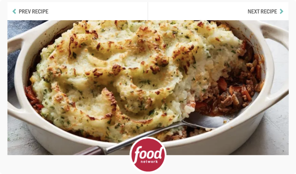 beef and potato shepherd’s pie