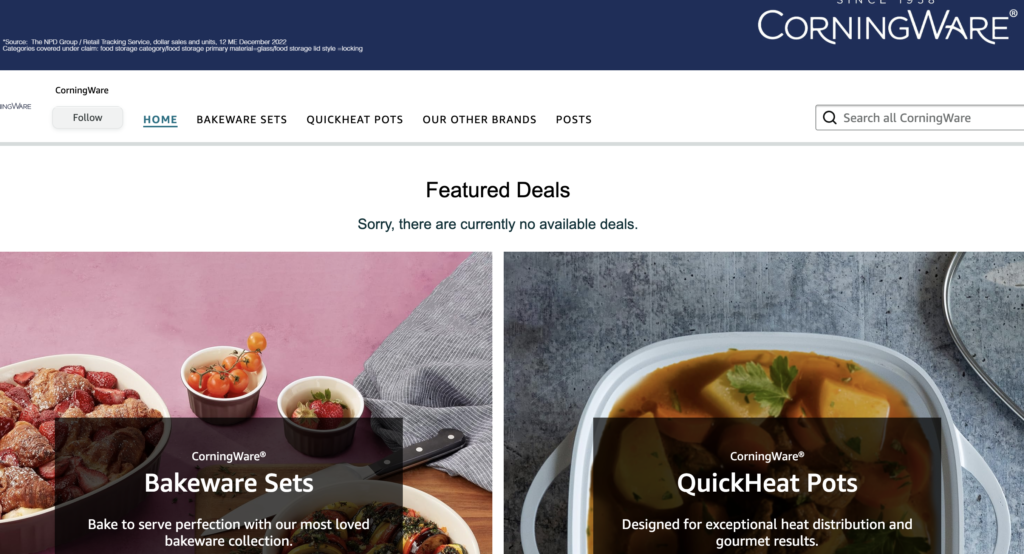 corningware amazon