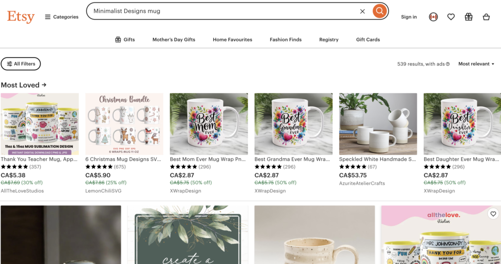 minimalist designs mug