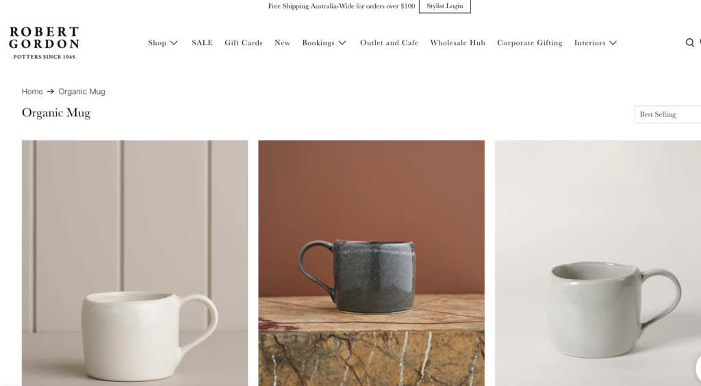 modern organic mugs from australia