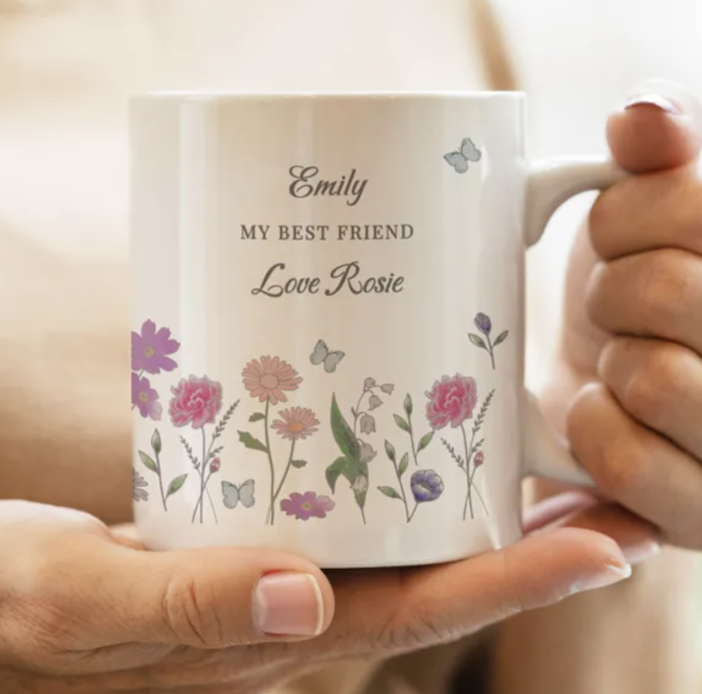 celeste floral mug