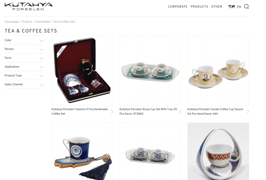 kutahya porselen art motif range
