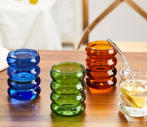 ripple glass cup