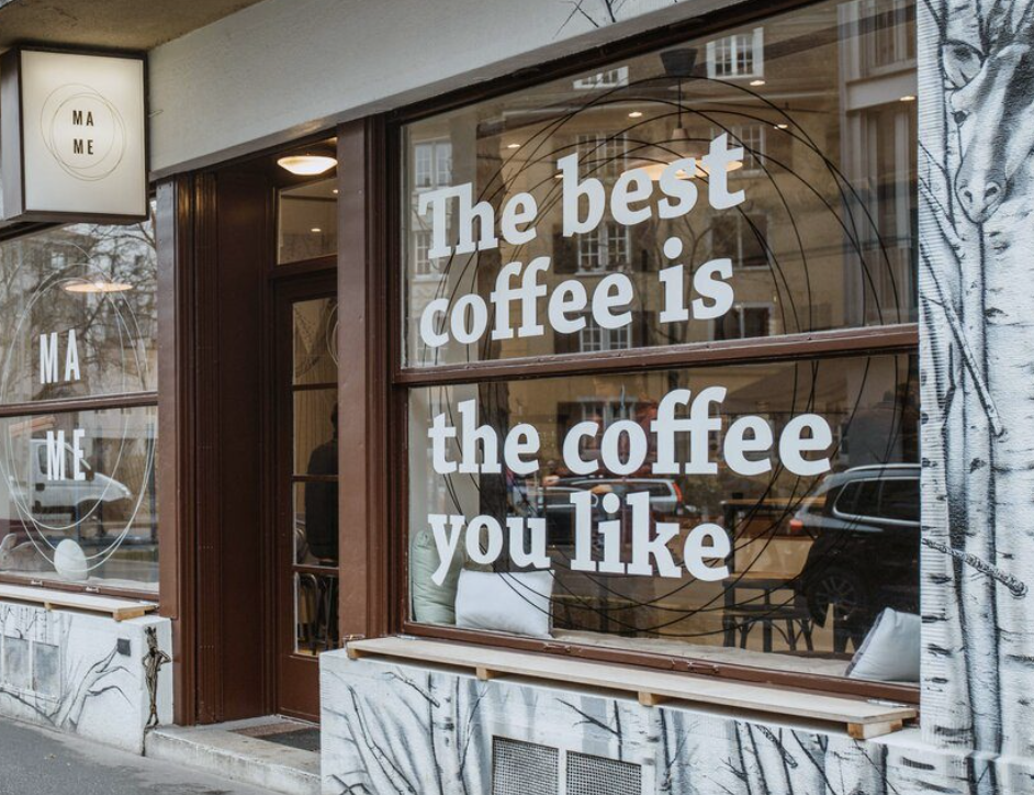 café branding